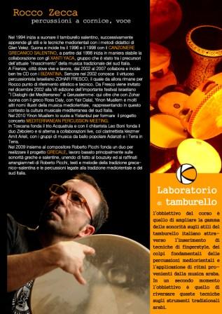 immagine:  ROCCO ZECCA -Laboratorio di tamburello-